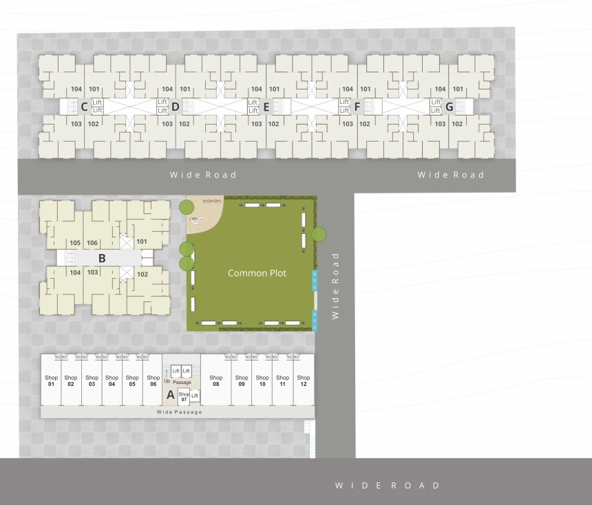 Master Plan of Commercial Zillion Sparsh in Tarsali, Vadodara - Image 364847