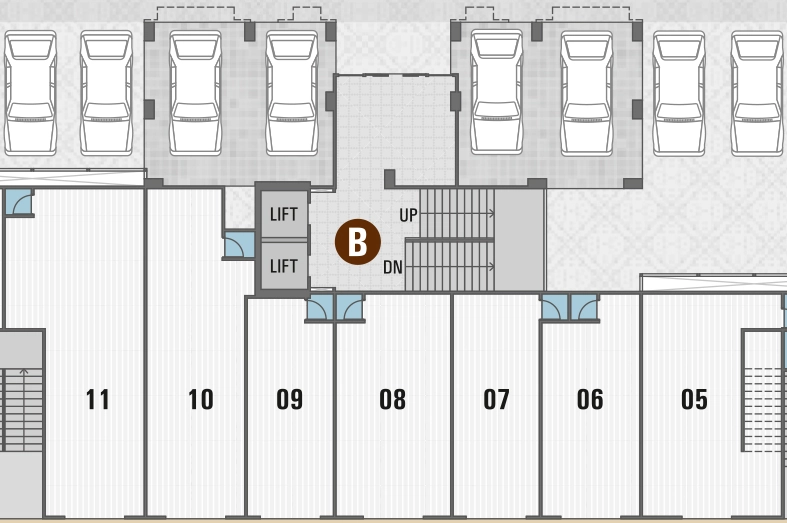 Floor Plan of Commercial Himalaya Falaknuma in Juhapura, Ahmedabad - Image 360390