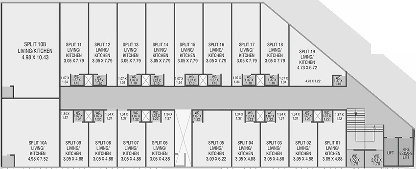Floor Plan of Sammruddhi Trade Center in Waghodia Road, Vadodara - Image 356923