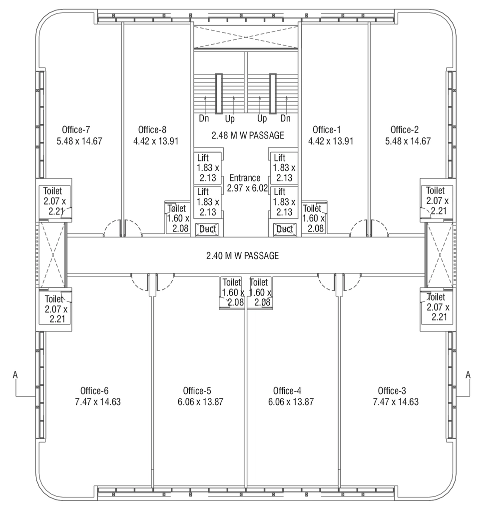 Floor Plan of Neptune Obelisk in Vadiwadi, Vadodara - Image 365845
