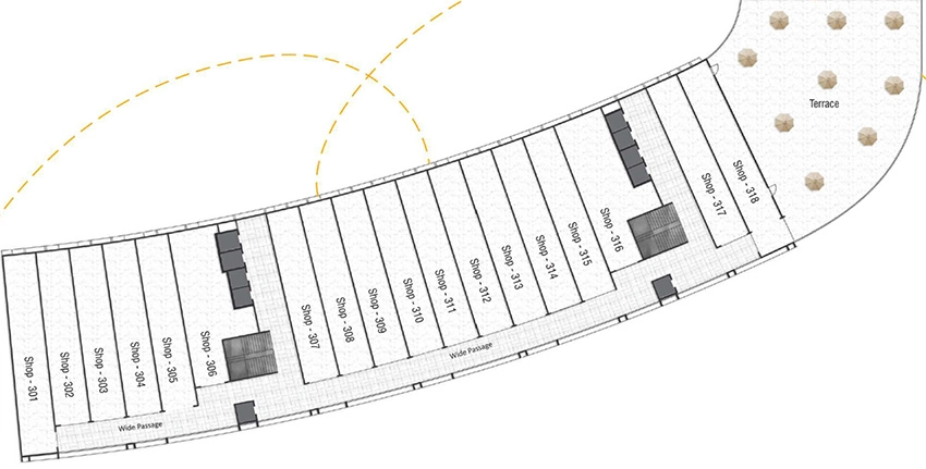 Floor Plan of Swagat Twincity Highstreet in Sargasan, Gandhinagar - Image 341984