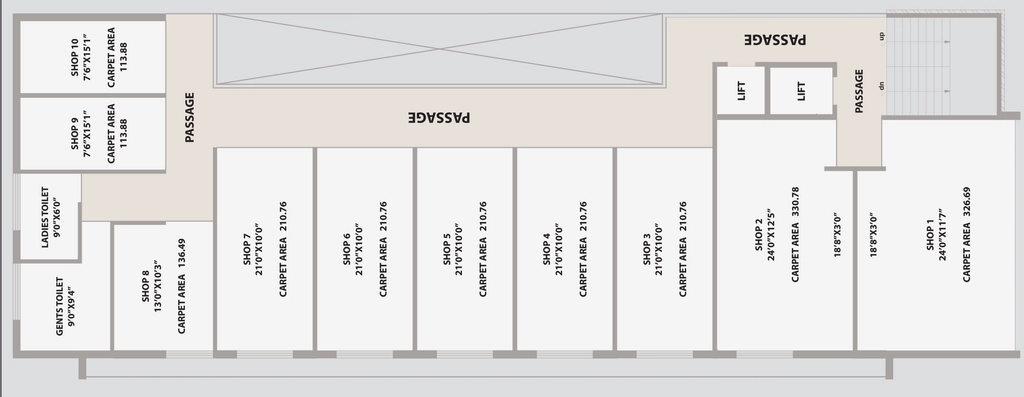 Floor Plan of AUM Square 11 in New Sama, Vadodara - Image 365563