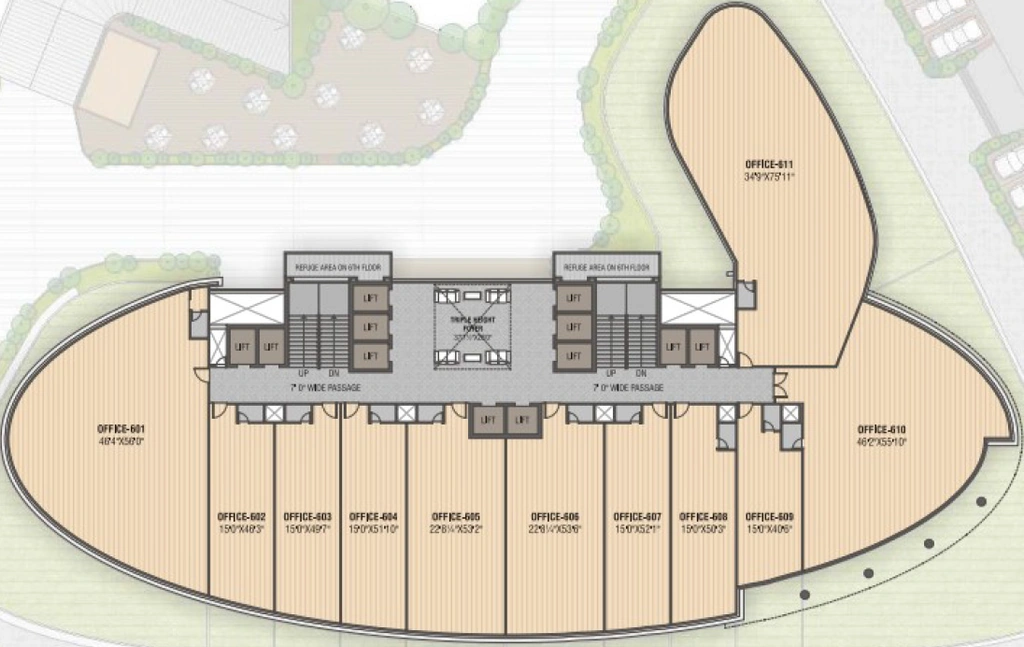 Floor Plan of Dwarkesh Peninsula in Chandkheda, Ahmedabad - Image 318416
