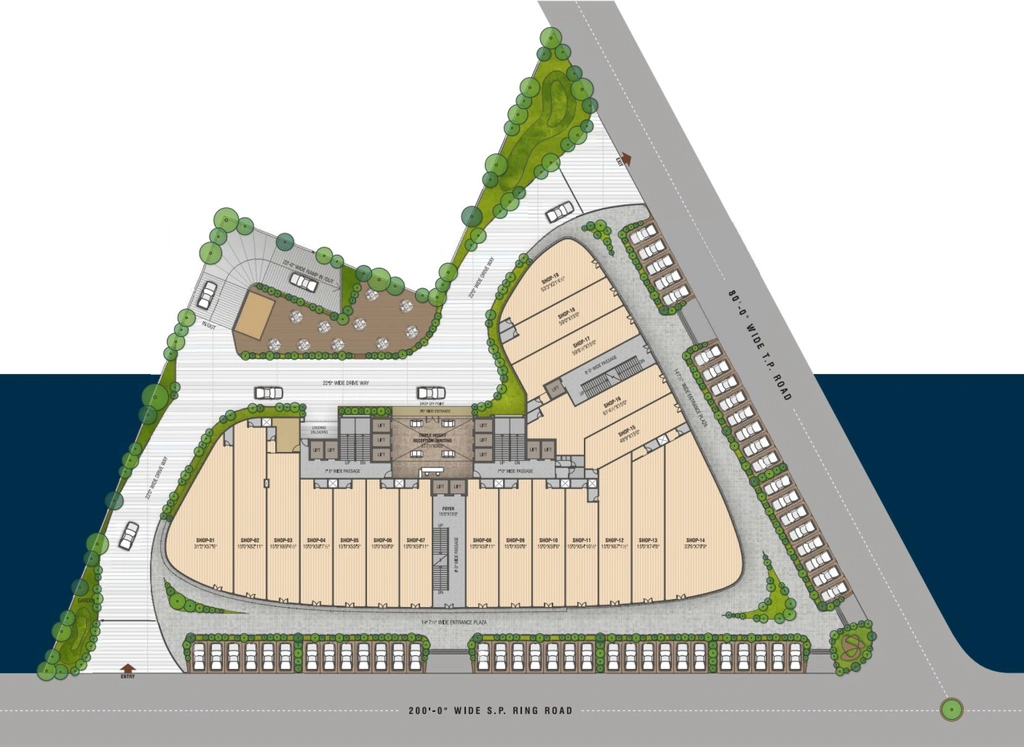 Master Plan of Dwarkesh Peninsula in Chandkheda, Ahmedabad - Image 318414