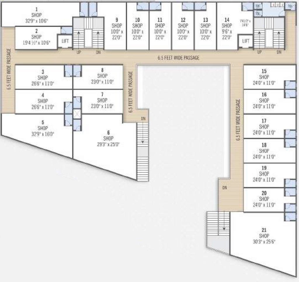 Floor Plan of Commercial Sarthak Fortune in Kudasan, Gandhinagar - Image 355289