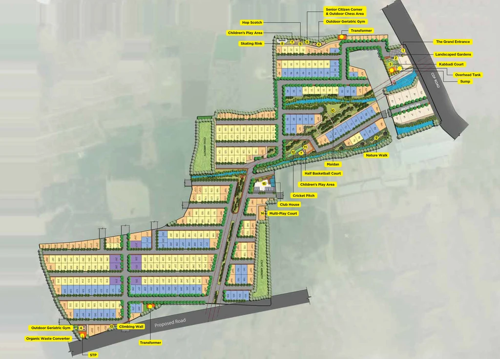 Master Plan of Purva Provident Woodfield in Electronic City, Bangalore - Image 322595