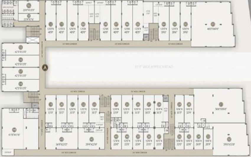 Floor Plan of Shayona Suvan Business Park in Rakhial, Ahmedabad - Image 324031