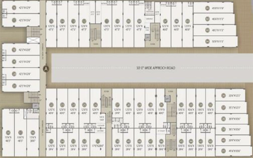 Floor Plan of Shayona Suvan Business Park in Rakhial, Ahmedabad - Image 324030