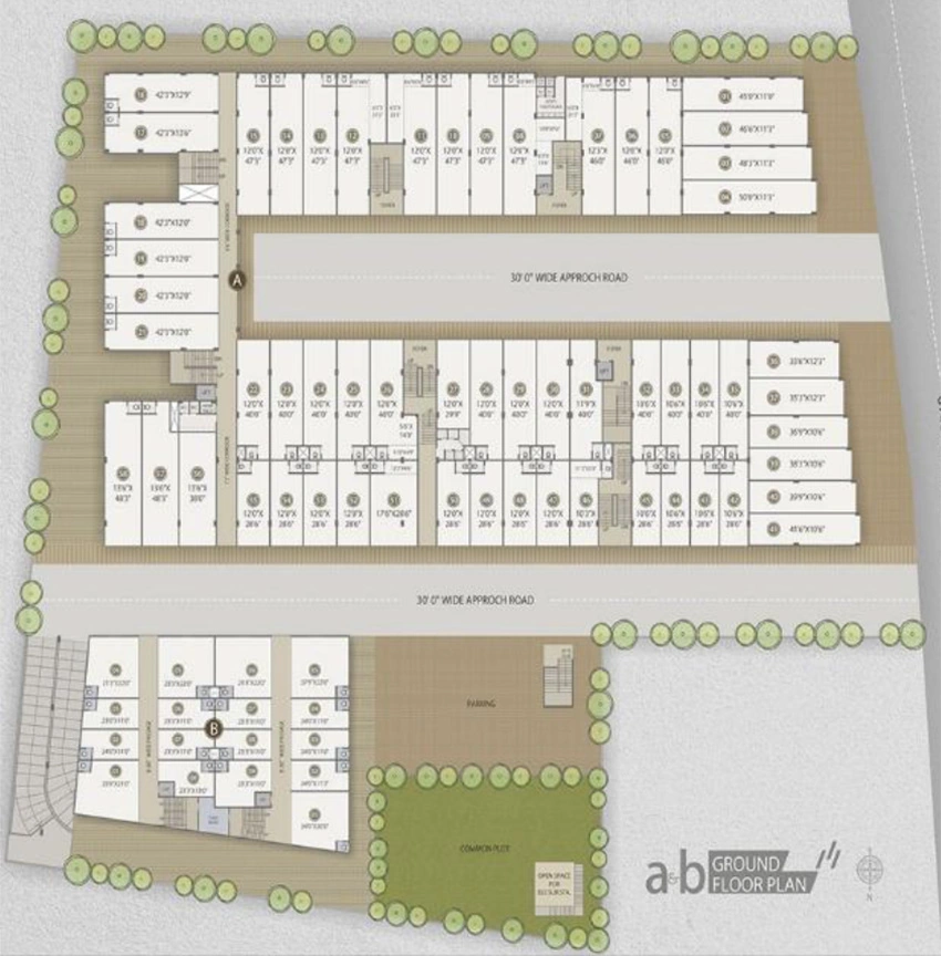 Master Plan of Shayona Suvan Business Park in Rakhial, Ahmedabad - Image 324029