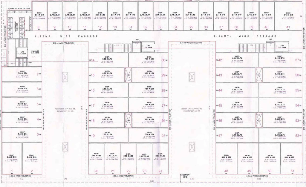 Floor Plan of Rudra City Heart in Katargam, Surat - Image 357730