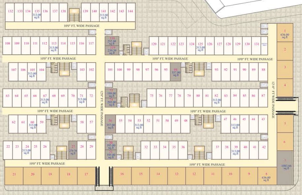 Floor Plan of Shree Kuberji Textile World in Saroli, Surat - Image 358896