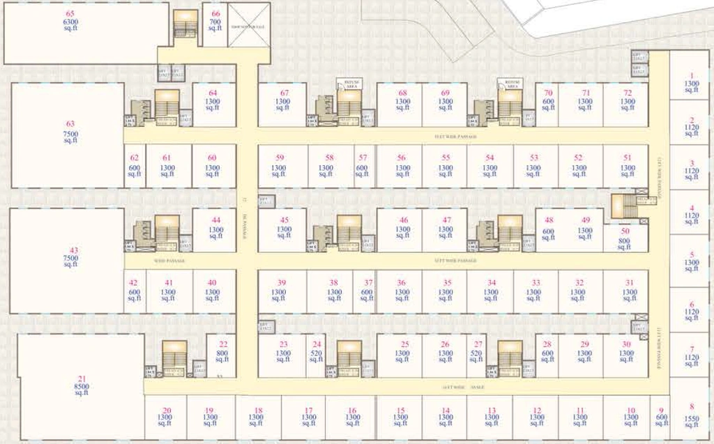 Floor Plan of Shree Kuberji Textile World in Saroli, Surat - Image 358895