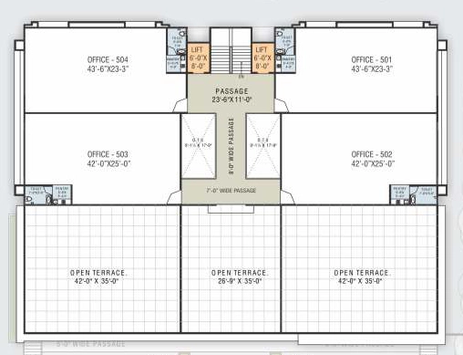 Floor Plan of Piramyd Icon in Adajan, Surat - Image 317100