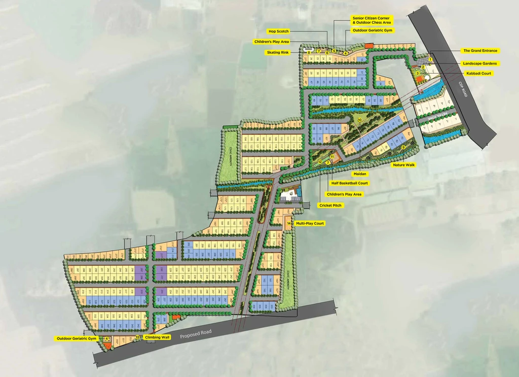 Master Plan of Provident Woodfield in Bommasandra, Bangalore - Image 332412