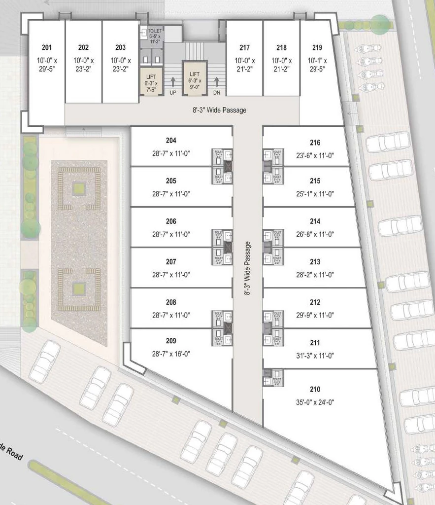 Floor Plan of Sangini Magnus in Adajan, Surat - Image 357744
