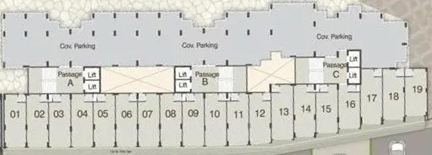 Floor Plan of Commercial Darshanam Aagman in Waghodia Road, Vadodara - Image 355143