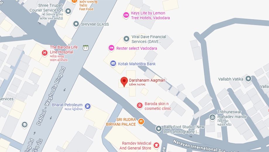 Location of Commercial Darshanam Aagman in Waghodia Road, Vadodara - Image 355141