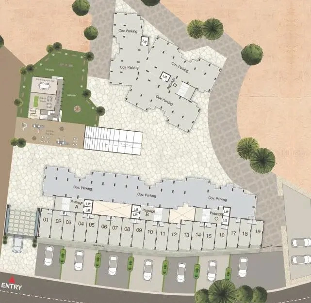 Master Plan of Commercial Darshanam Aagman in Waghodia Road, Vadodara - Image 355142
