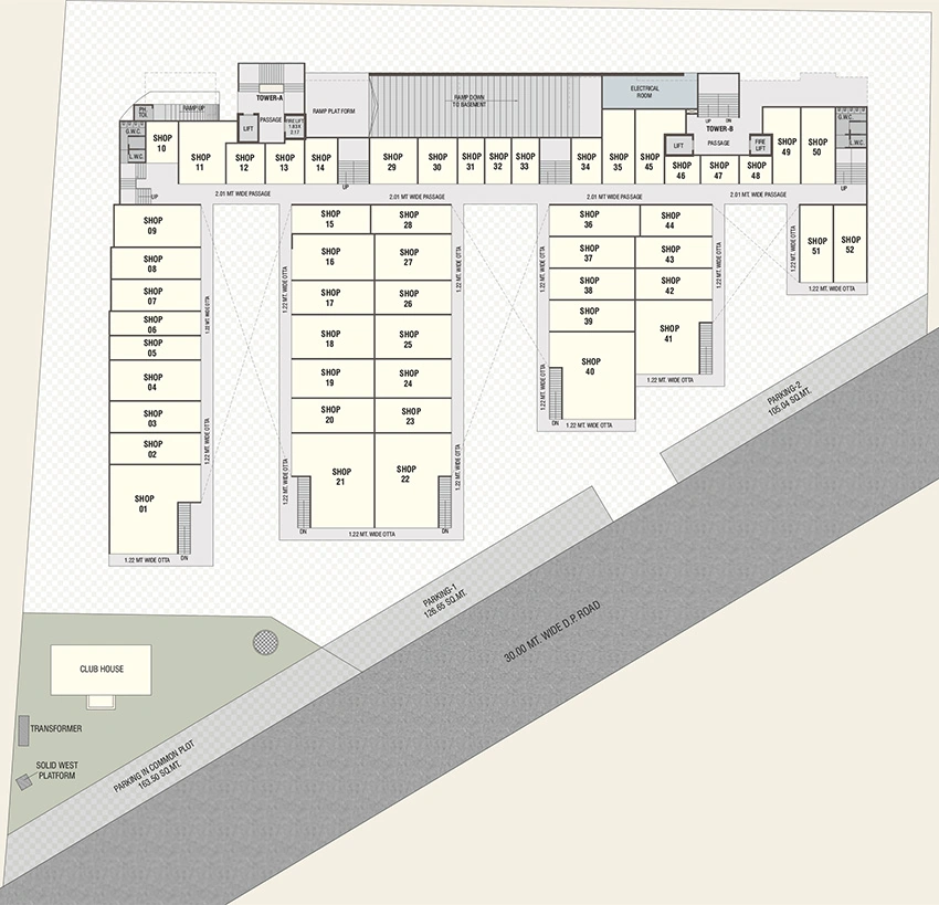 Master Plan of Commercial Darshanam Twin Tower in Pratham Upvan, Vadodara - Image 355577