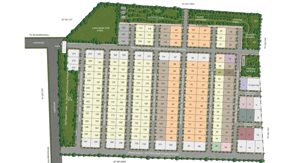 Master Plan of Sobha Chartered Woodpecker in Devanahalli, Bangalore - Image 328567