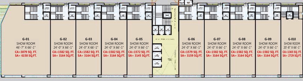 Floor Plan of Vacanza Harrods in Vesu, Surat - Image 359202