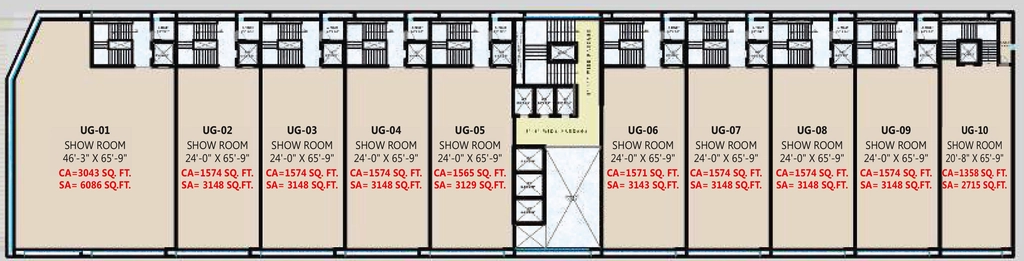 Floor Plan of Vacanza Harrods in Vesu, Surat - Image 359200