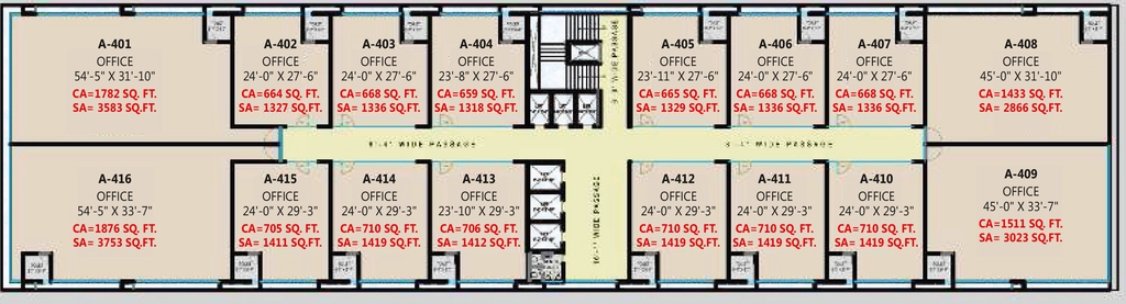 Floor Plan of Vacanza Harrods in Vesu, Surat - Image 359203