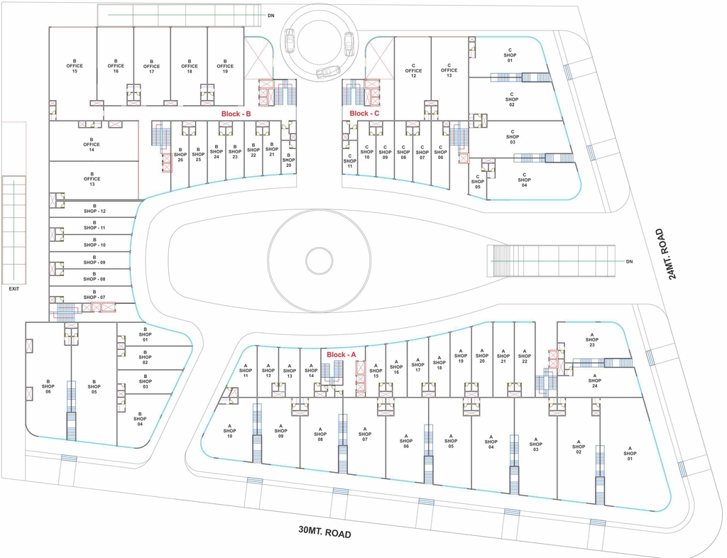 Floor Plan of Shivalay The Landmark in Kudasan, Gandhinagar - Image 355174