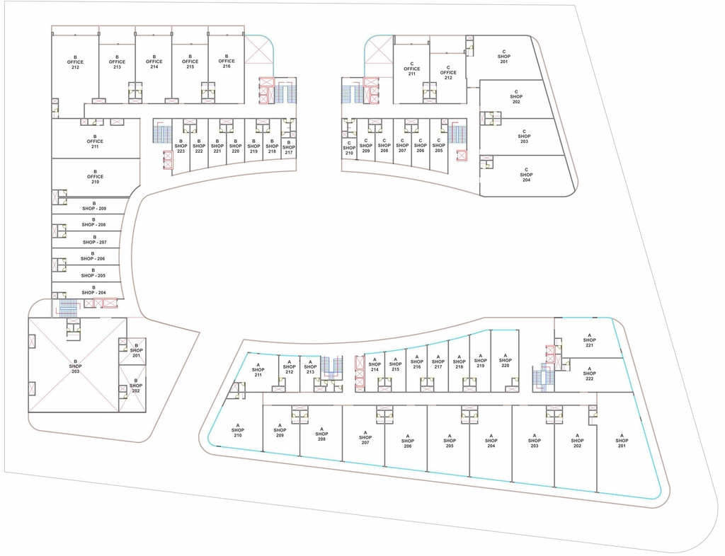 Floor Plan of Shivalay The Landmark in Kudasan, Gandhinagar - Image 355173