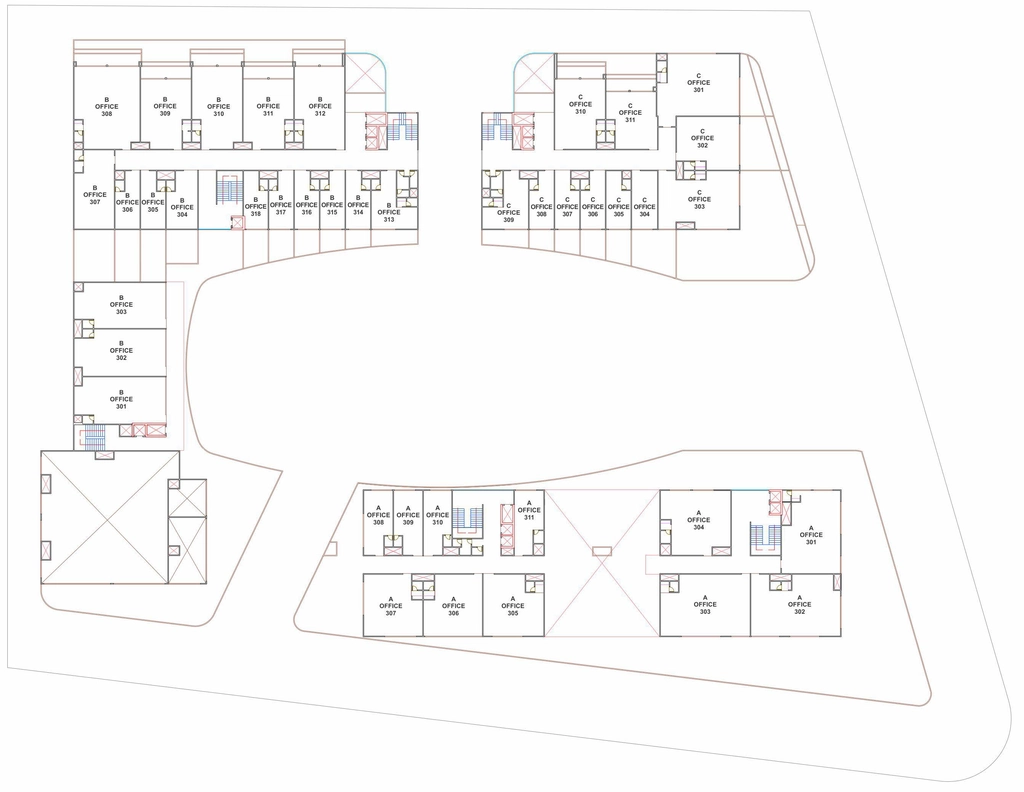 Floor Plan of Shivalay The Landmark in Kudasan, Gandhinagar - Image 355172