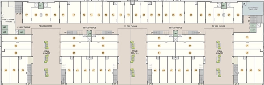Floor Plan of Darshanam Atrium in Dabhoi Road, Vadodara - Image 355167