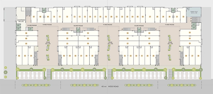 Master Plan of Darshanam Atrium in Dabhoi Road, Vadodara - Image 355166