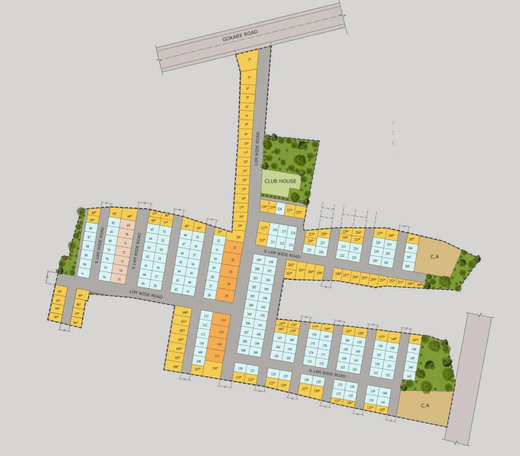 Master Plan of Elite Park Phase 2 in Devanahalli, Bangalore - Image 332404