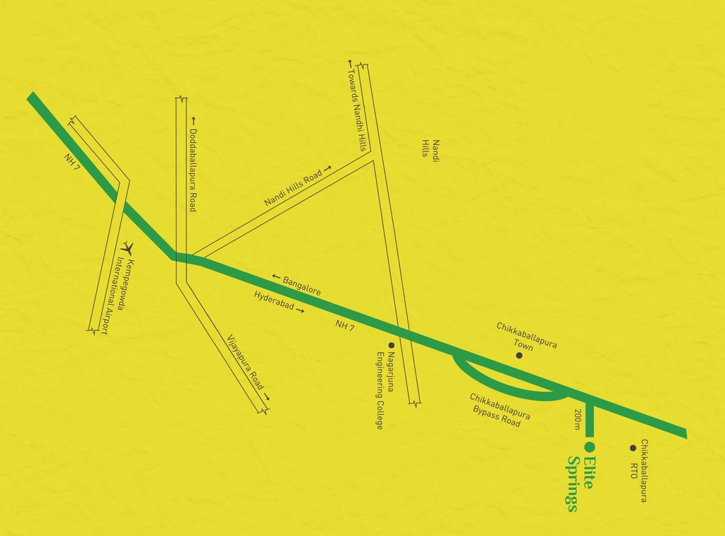 Location of Elite Springs in Chikkaballapur, Bangalore - Image 332386