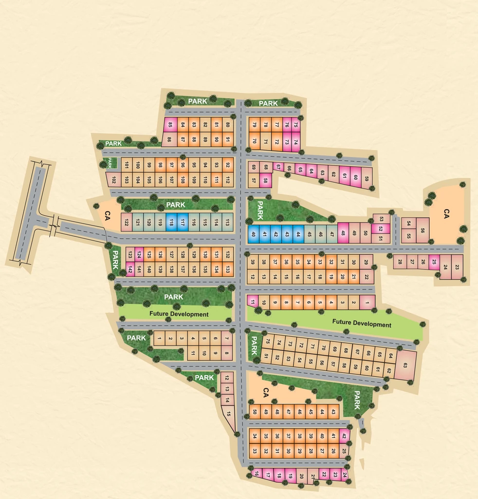 Master Plan of Elite Springs in Chikkaballapur, Bangalore - Image 332387