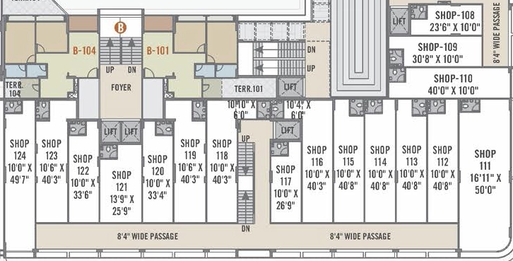 Floor Plan of Commercial Rajshree Elanza in New Ranip, Ahmedabad - Image 360326