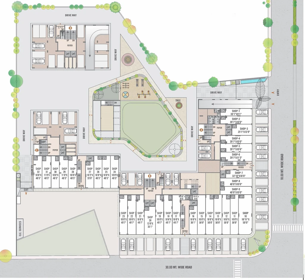 Master Plan of Commercial Rajshree Elanza in New Ranip, Ahmedabad - Image 360325