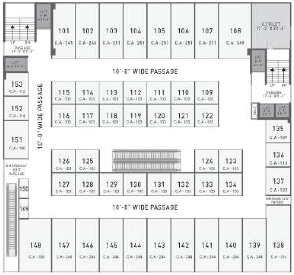 Floor Plan of Roongta Signature in Vesu, Surat - Image 357714