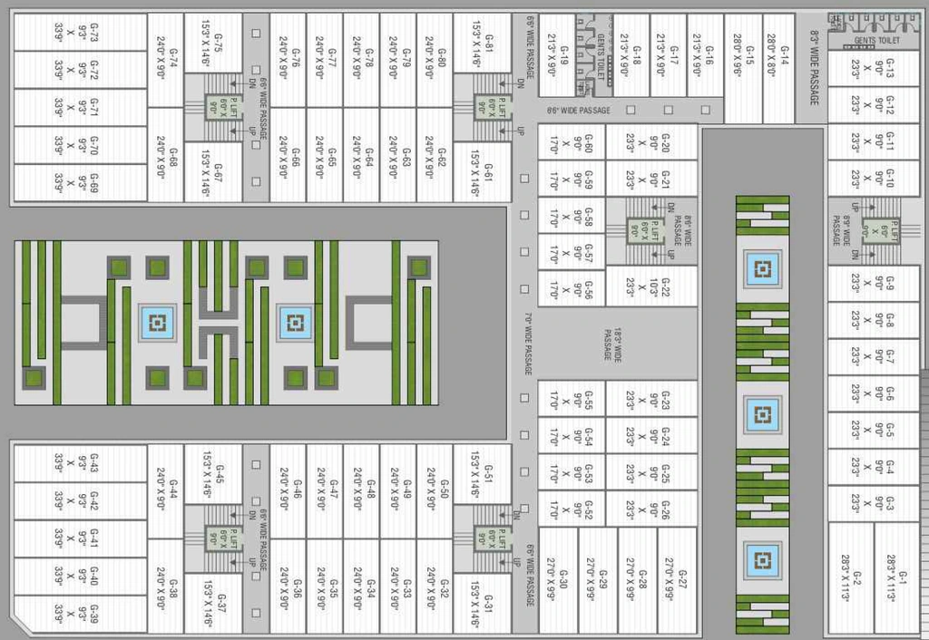 Floor Plan of Raghuvir Shoppers in Mota Varachha, Surat - Image 357669