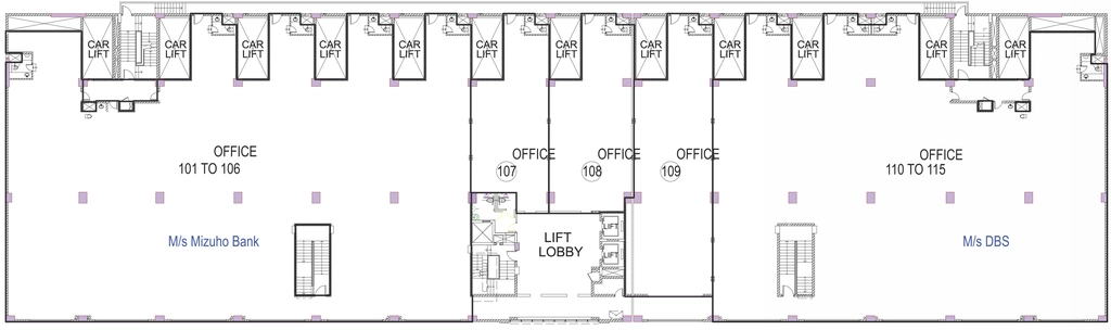 Floor Plan of DLF Capitol Point in Connaught Place, New Delhi - Image 352668