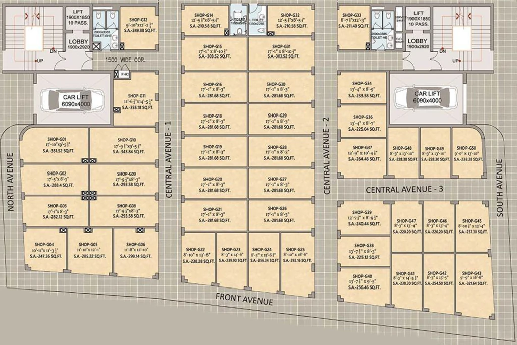 Floor Plan of Devika Sadar Bazaar in Sadar Bazaar, New Delhi - Image 352662