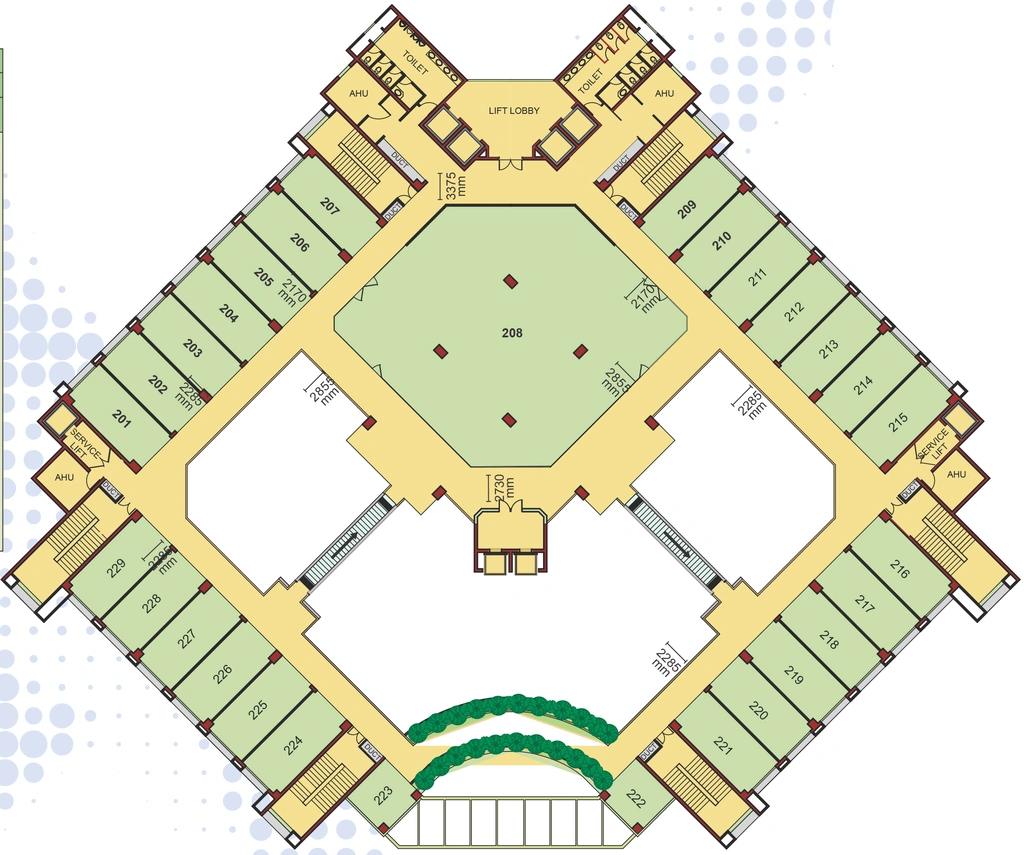 Floor Plan of NBCC Centre in Okhla, New Delhi - Image 352699