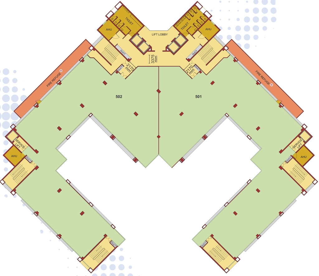 Floor Plan of NBCC Centre in Okhla, New Delhi - Image 352696