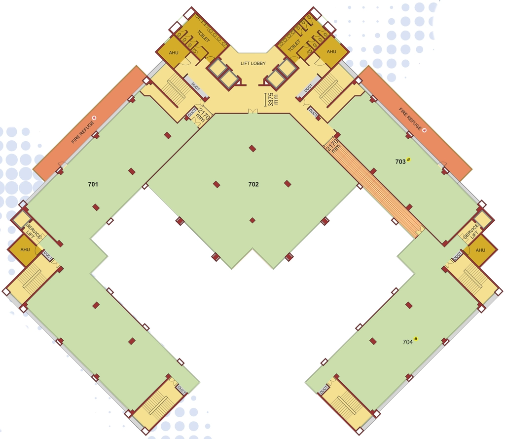 Floor Plan of NBCC Centre in Okhla, New Delhi - Image 352697