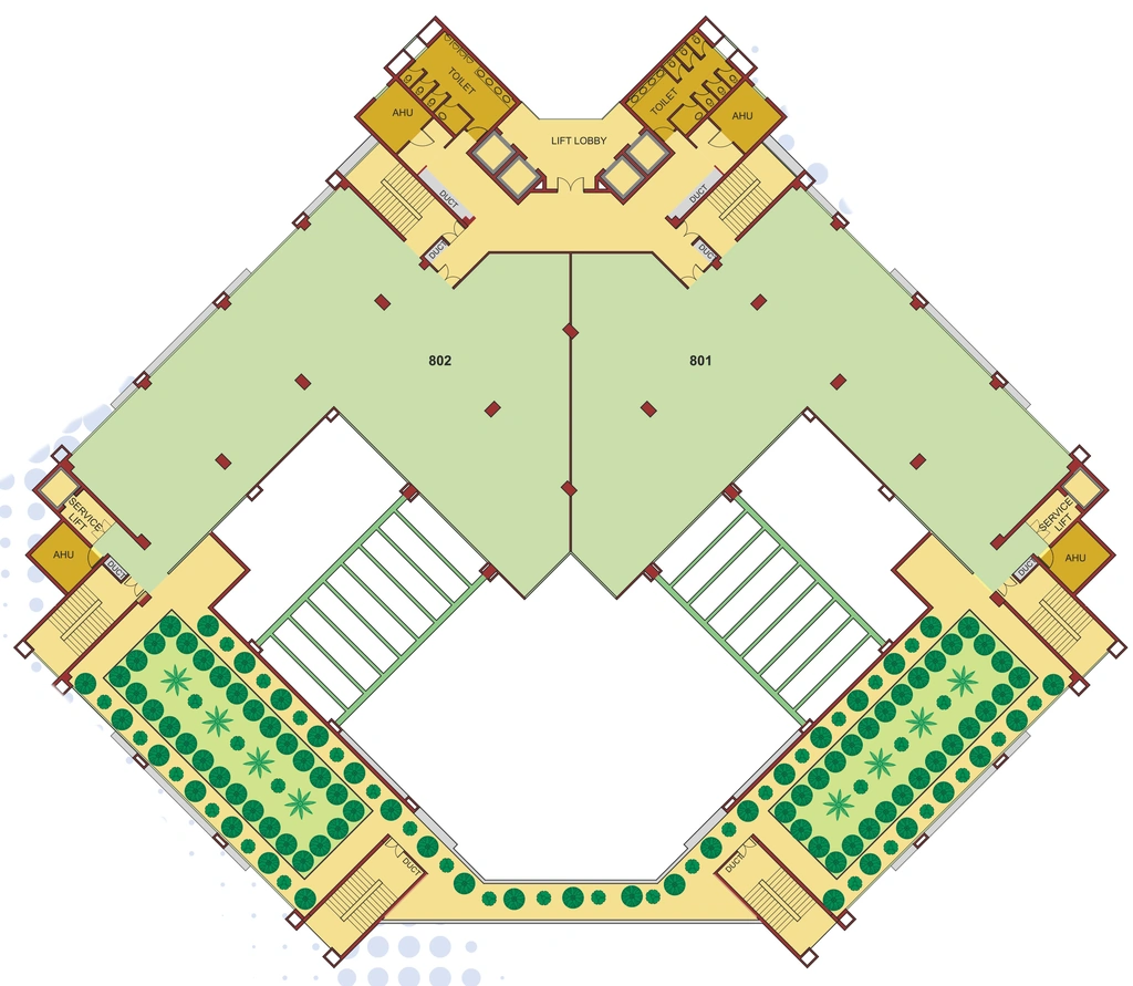 Floor Plan of NBCC Centre in Okhla, New Delhi - Image 352698