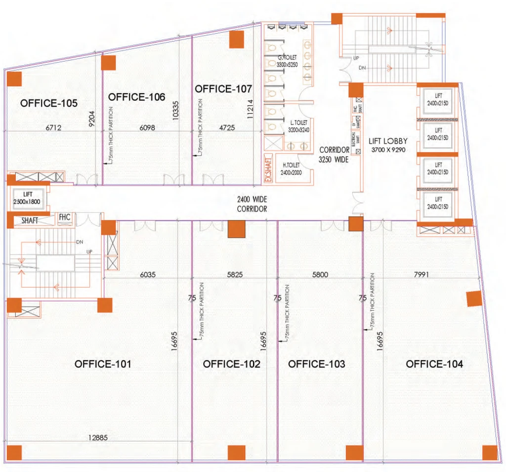 Floor Plan of Urbtech Mpire in Okhla, New Delhi - Image 352769