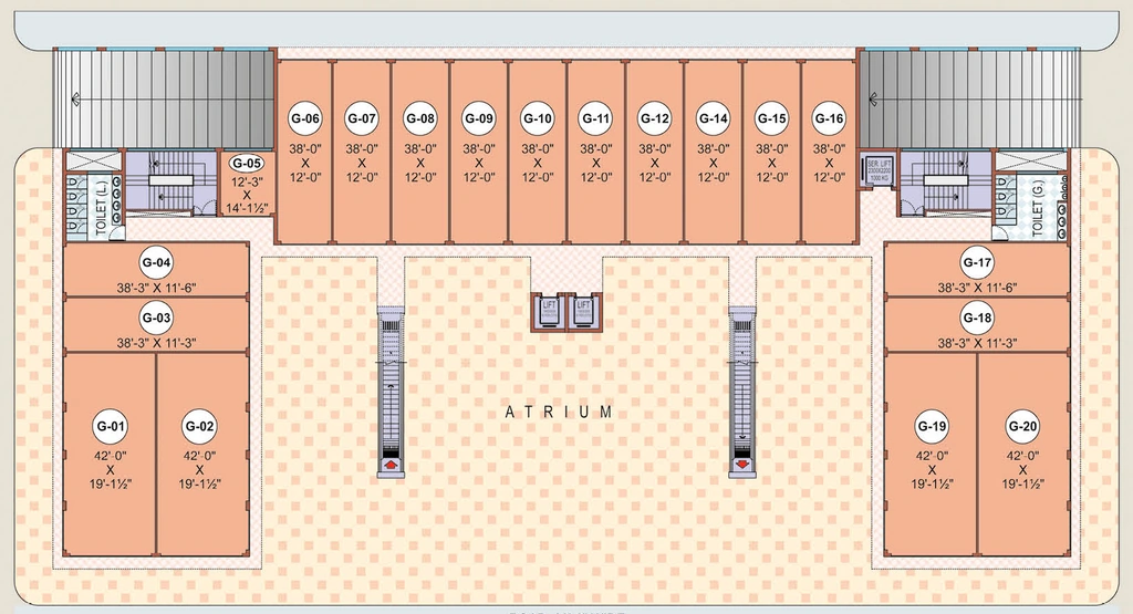 Floor Plan of Puri PP City Centre in Pitampura, New Delhi - Image 352739