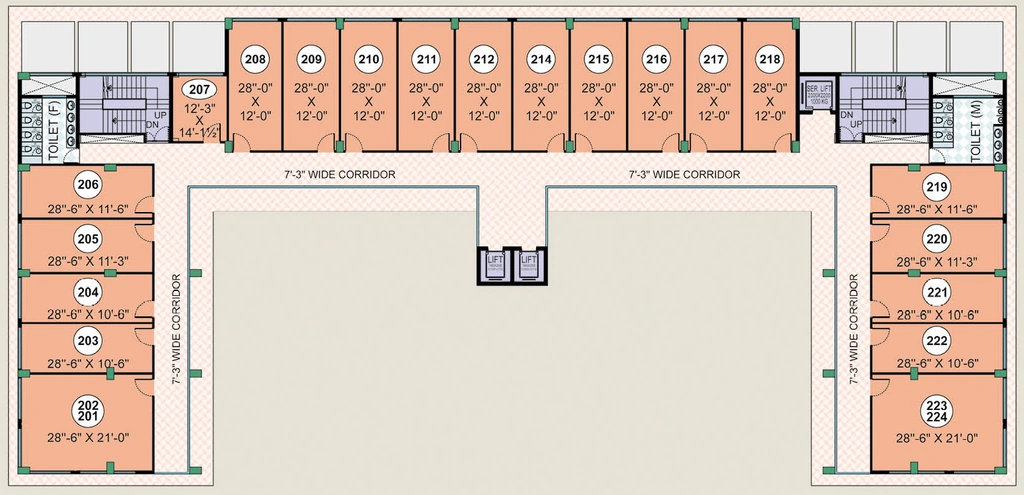 Floor Plan of Puri PP City Centre in Pitampura, New Delhi - Image 352740