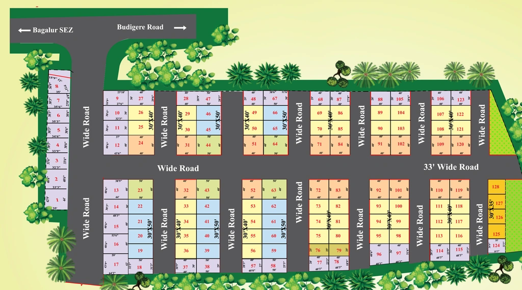 Master Plan of Enrich Caliber City in Bagalur, Bangalore - Image 329806