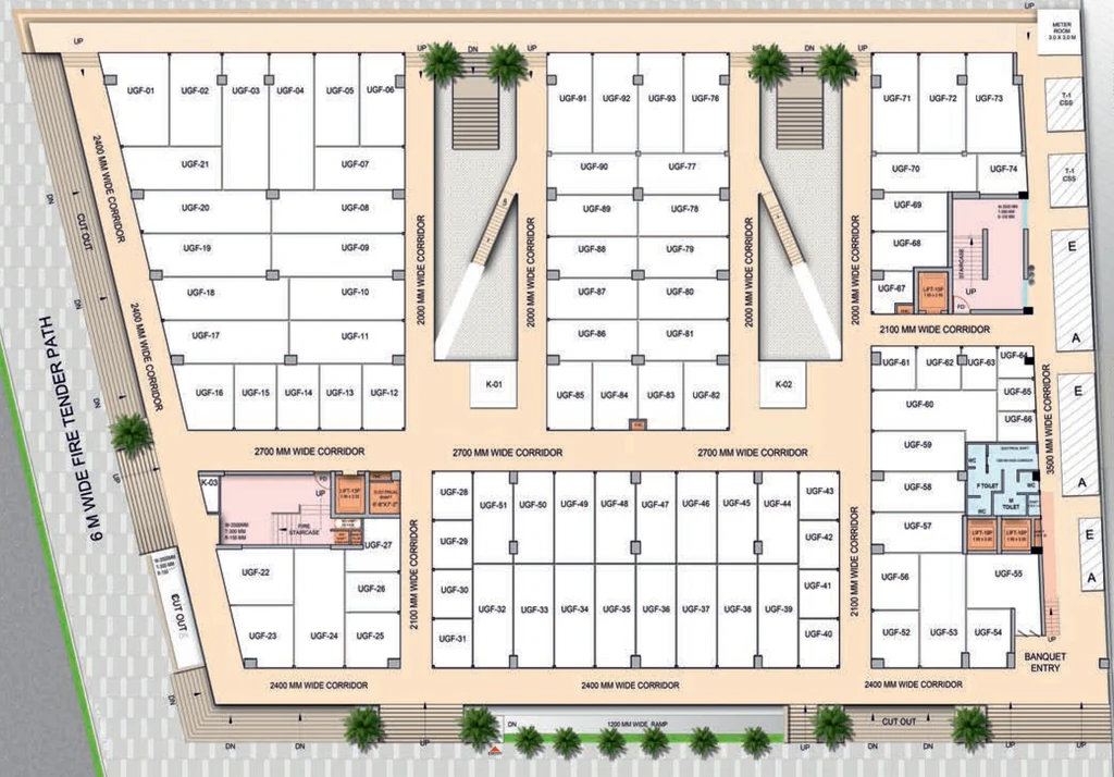 Floor Plan of Karyan Citywalk in Wave City, Ghaziabad - Image 320749